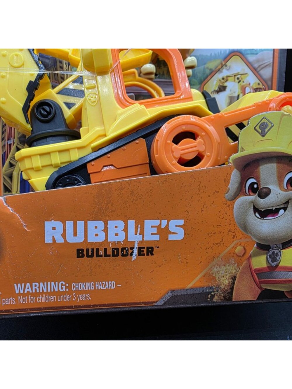 Rubble And Crew Paw Patrol Bulldozer Vehicle Yellow New Ages 3+ - Picture 4 of 9